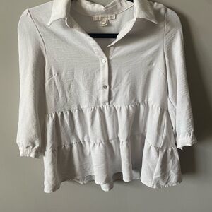 Elegant White Women's Top